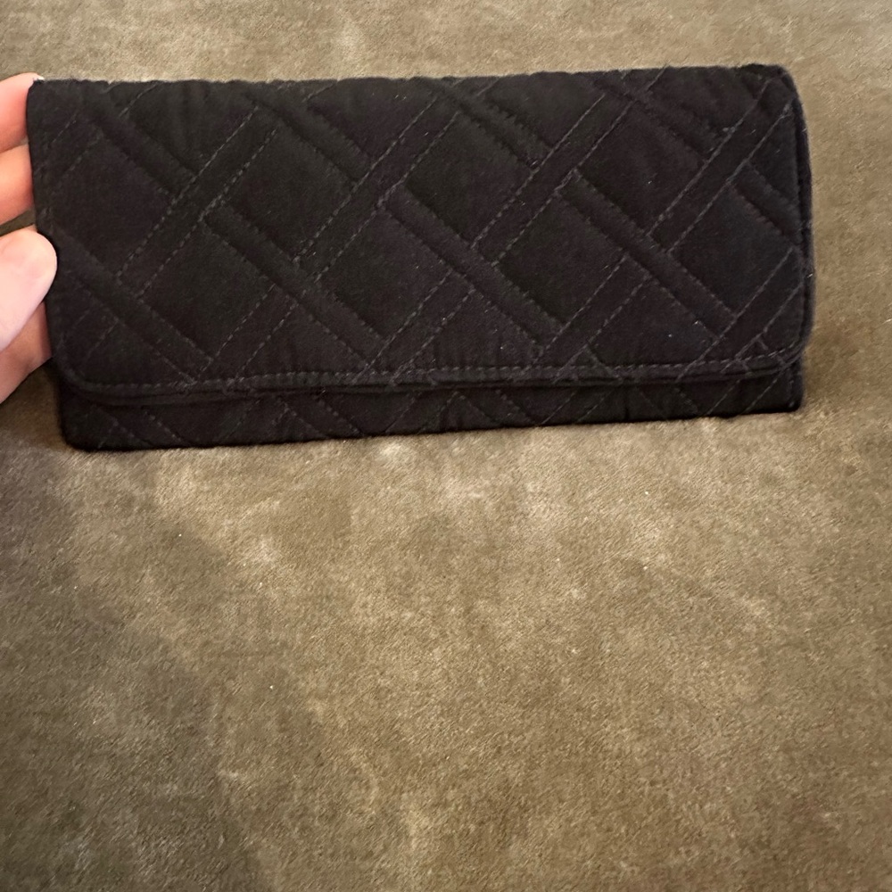 Vera Bradley Quilted Black Wallet